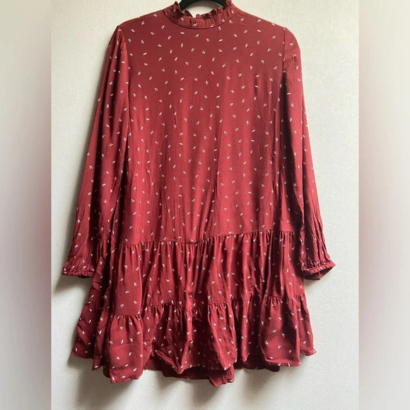 Ann Taylor LOFT Floral Ruffle Trim  Shift Dress Sz S - Picture 2 of 13